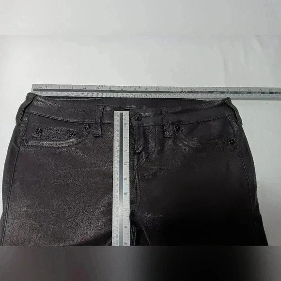 True Religion Mid Rise  Halle Super Skinny Leather pants . Ladies size 29 - Picture 14 of 15
